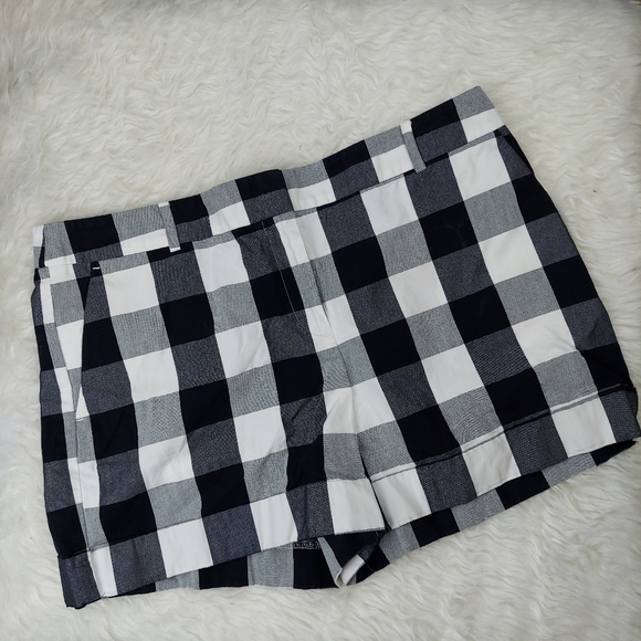 LOFT Pants - LOFT - Black & White Square Shorts